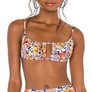L*SPACE Sungazer Bikini Top in Meadow Sweet Floral